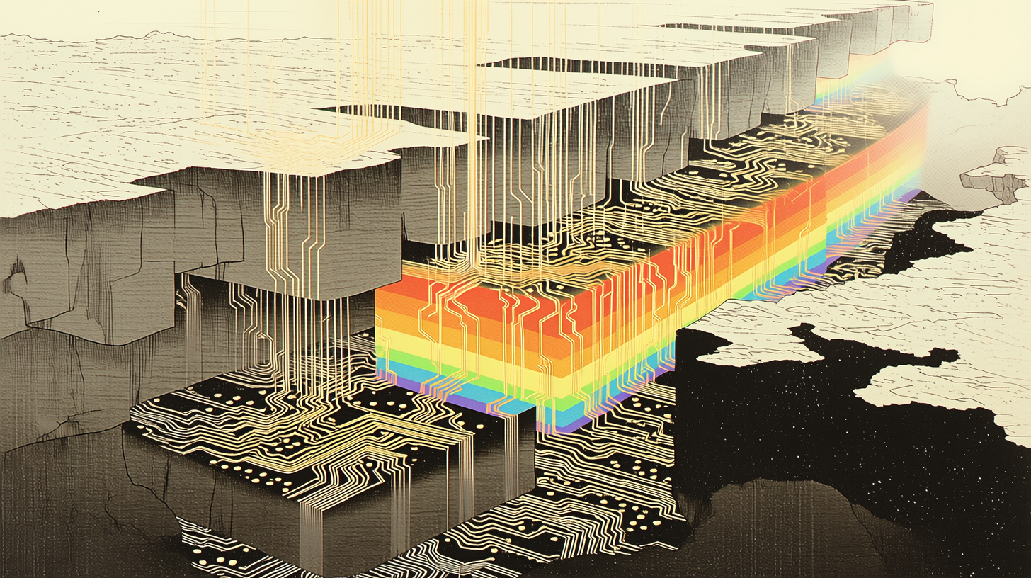 The memory wall — stacked layers of compute and bandwidth, each with its own constraint